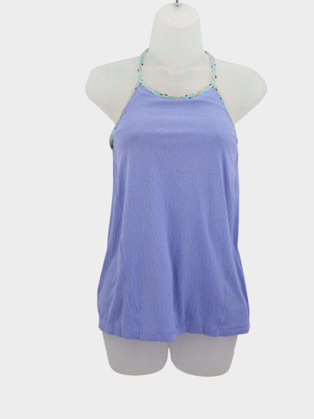 Ivivva Girls Lavender Twist N Tie Racerback Active Spaghetti Strap Tank Top 14